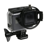 Professionelles 58-mm-16x-Makroobjektiv mit Nahaufnahmefilter für GoPro HERO5 Sport Action-Kamera, inklusive Objektivfuß, Adapterring, Objektivschutzkappe, Handschlaufe und Reinigungstuch.