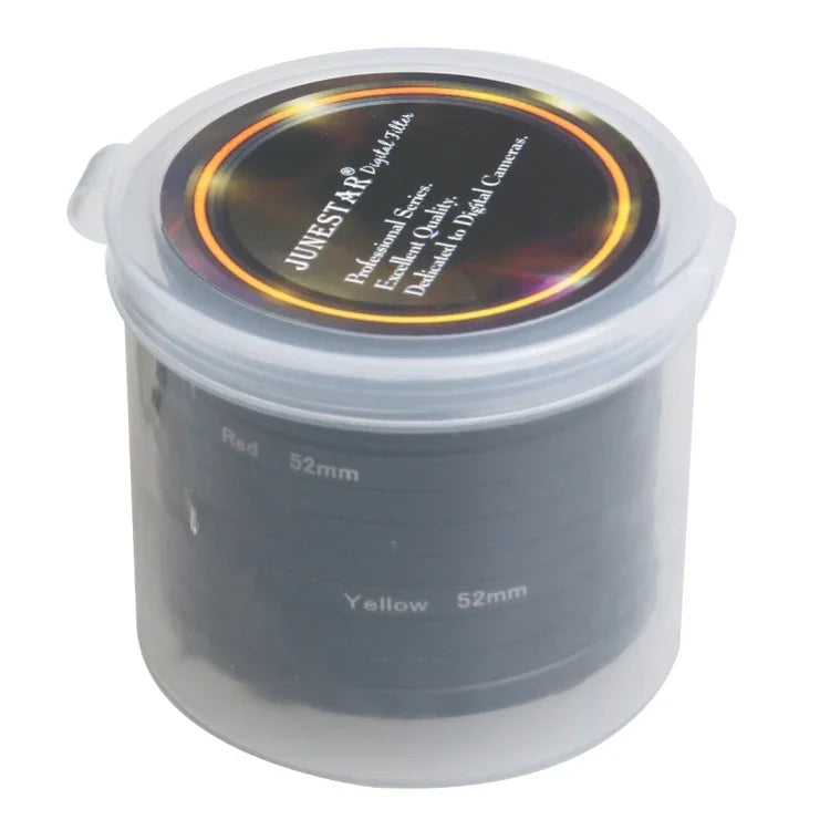Professioneller 52-mm-Objektivfilter (CPL + UV + ND8 + ND2 + Star 8 + Rot + Gelb + FLD/Lila) &amp; wasserdichter Gehäuseadapterring, 10-in-1