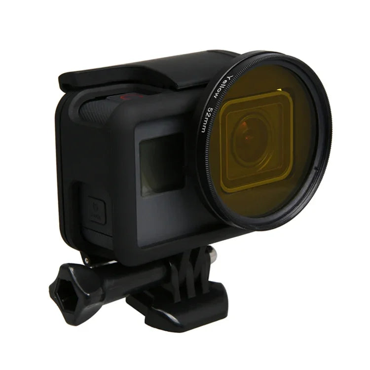Professioneller 52-mm-Objektivfilter (CPL + UV + ND8 + ND2 + Star 8 + Rot + Gelb + FLD/Lila) &amp; wasserdichter Gehäuseadapterring, 10-in-1
