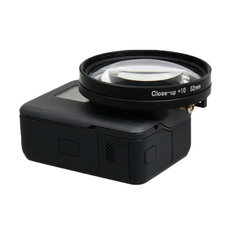 Professioneller 52-mm-10x-Makro-Objektiv-Nahaufnahmefilter für GoPro HERO5 Sport Action-Kamera