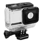 Schutzhülle für GoPro HERO5 Skelettgehäuse mit Schnallenbefestigung und Gewindespindel (Objektiv muss demontiert werden).