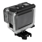 Schutzhülle für GoPro HERO5 Skelettgehäuse mit Schnallenbefestigung und Gewindespindel (Objektiv muss demontiert werden).