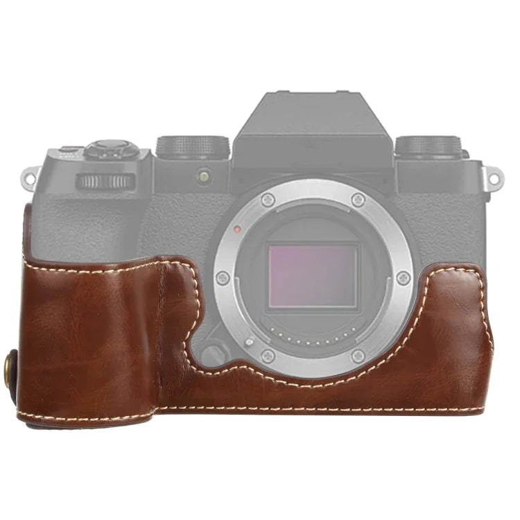 1/4 Zoll Gewinde PU-Leder Kamera-Halbetui für FUJIFILM X-S10