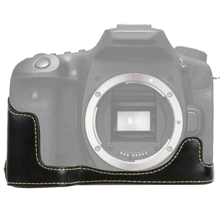 Halbtasche aus PU-Leder mit 1/4-Zoll-Gewinde für Canon EOS 90D