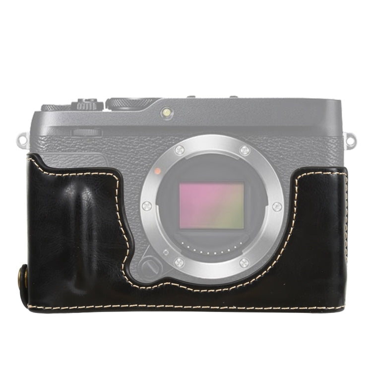 Halbtasche aus PU-Leder mit 1/4-Zoll-Gewinde für FUJIFILM XE4, passend für FUJIFILM XE4