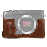 Halbtasche aus PU-Leder mit 1/4-Zoll-Gewinde für FUJIFILM XE4, passend für FUJIFILM XE4