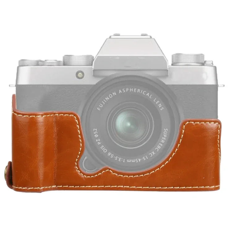 Halbtasche aus PU-Leder mit 1/4-Zoll-Gewinde für FUJIFILM XT200