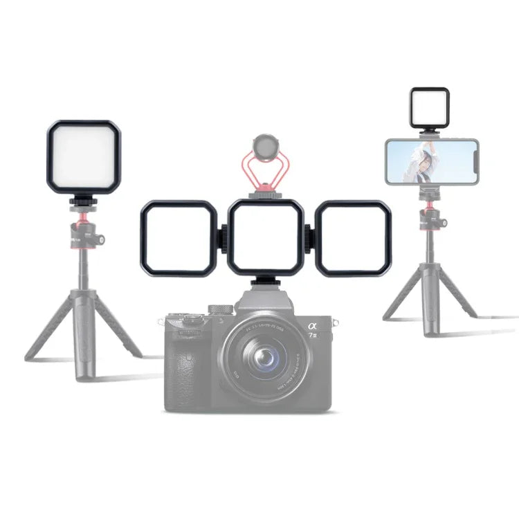 MJ58 Taschen-Schönheitsaufhellleuchte, Handkamera-Fotografie-Streamer-LED-Leuchte mit Fernbedienung, MJ58