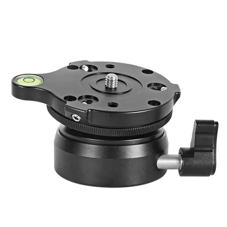 BEXIN DY-60N 3/8 inch Thread Dome Professional Tripod Leveling 360 Degree Panorama Head Base with Bubble Level & 3/8 inch Screw Adapter, DY-60N 3/8 inch