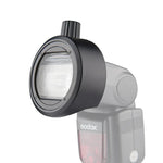 Godox S-R1 Blitzgerät-Adapter in runder Form für Godox TT685 / V860II / V350 / TT600, S-R1