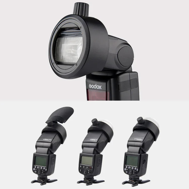 Godox S-R1 Blitzgerät-Adapter in runder Form für Godox TT685 / V860II / V350 / TT600, S-R1