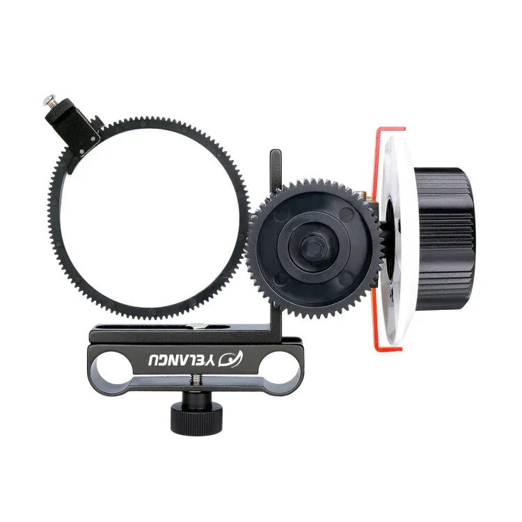 YELANGU F0 Camera Follow Focus with Gear Ring Belt for Canon / Nikon / Video Cameras / DSLR Cameras, F0 (Orange), F0 (Blue), F0 (Red)