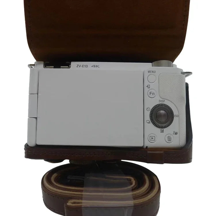 Ganzkörper-Kameratasche aus PU-Leder für Sony ZV-E10, für Sony ZV-E10