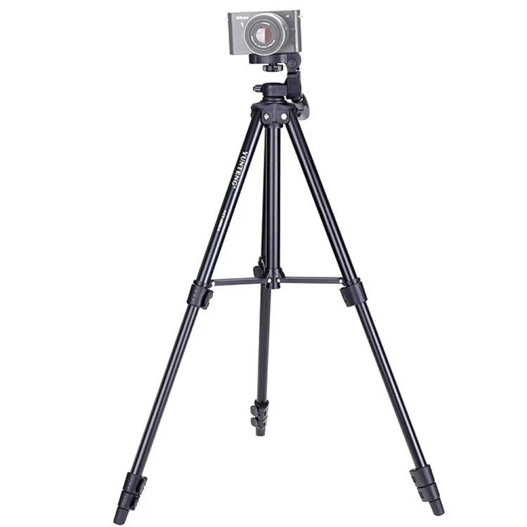 YUNTENG VCT-680RM 4-teiliges Klappstativ aus Aluminiumlegierung mit dreidimensionalem Stativkopf für DSLR- und Digitalkameras, Höhenverstellbar: 46–138 cm, VCT-680RM