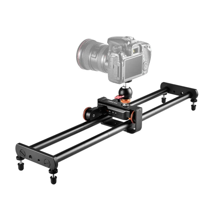 YELANGU L4X-60ET 60cm Spleißschiene + Laufschienenverschluss mit Kugelkopf für Spiegelreflexkameras / Videokameras, L4X-60ET 60cm
