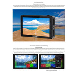 FEELWORLD LUT5 5,5 Zoll Ultraheller 3000-Nit-Touchscreen-Feldmonitor für DSLR-Kameras, LUT5