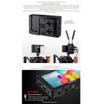 FEELWORLD LUT5 5,5 Zoll Ultraheller 3000-Nit-Touchscreen-Feldmonitor für DSLR-Kameras, LUT5