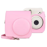 Retro-Kameratasche aus PU-Leder mit Tragegurt für FUJIFILM instax mini 7+