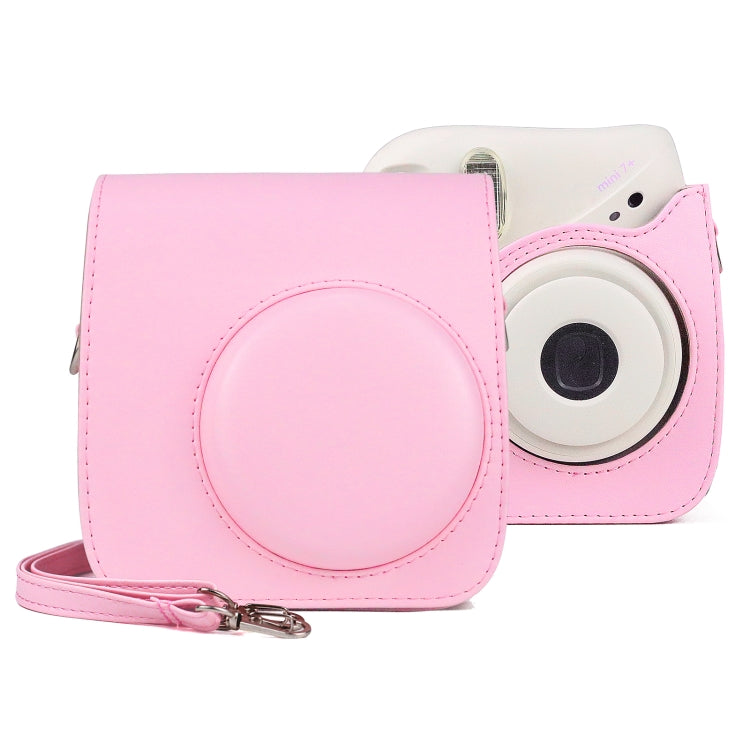 Retro-Kameratasche aus PU-Leder mit Tragegurt für FUJIFILM instax mini 7+