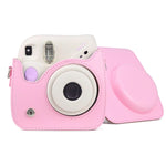 Retro-Kameratasche aus PU-Leder mit Tragegurt für FUJIFILM instax mini 7+