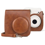 Retro-Kameratasche aus PU-Leder mit Tragegurt für FUJIFILM instax mini 7+