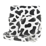 Milk Cow Ganzkörper-Kameratasche aus PU-Leder mit Tragegurt für FUJIFILM instax mini 7+, Milk Cow