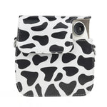 Milk Cow Ganzkörper-Kameratasche aus PU-Leder mit Tragegurt für FUJIFILM instax mini 7+, Milk Cow