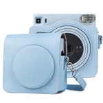 Vollleder-Kameratasche mit Tragegurt für FUJIFILM instax Square SQ1