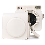 Vollleder-Kameratasche mit Tragegurt für FUJIFILM instax Square SQ1