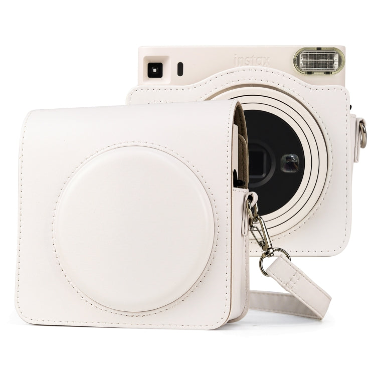 Vollleder-Kameratasche mit Tragegurt für FUJIFILM instax Square SQ1