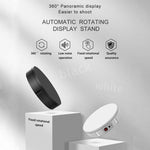 Elektrischer Drehteller für Präsentationsdisplays (22 cm), Videoaufnahmen, Tragkraft: 50 kg, EU-Stecker, 22 cm, EU-Stecker