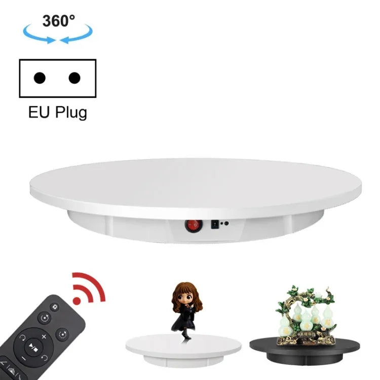 Elektrischer Drehteller für Präsentationsständer, 60 cm Durchmesser, Tragkraft: 100 kg, Netzanschluss, EU-Stecker, 60 cm, EU-Stecker