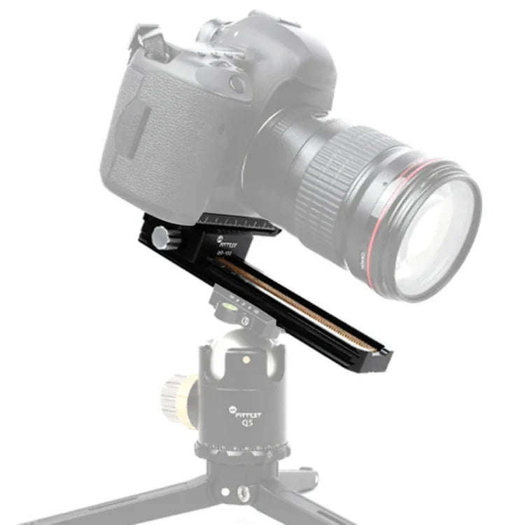 FITTEST 180 mm Präzisions-Aluminium-2-Wege-Makro-Schienen-Slider-Stativkopf-Schnellwechselplattenhalter, MR-180