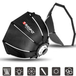 TRIOPO K2-55 55cm Speedlite Blitzgerät Achteckige Parabol-Softbox Bowens-Anschluss Diffusor, K2-55