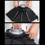 TRIOPO K2-55 55cm Speedlite Blitzgerät Achteckige Parabol-Softbox Bowens-Anschluss Diffusor, K2-55