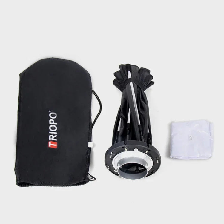 TRIOPO K2-55 55cm Speedlite Blitzgerät Achteckige Parabol-Softbox Bowens-Anschluss Diffusor, K2-55
