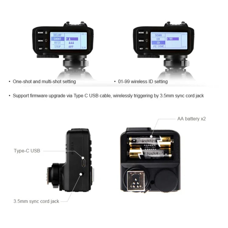 Godox X2T-S E-TTL II Bluetooth-Funkblitzauslöser für Sony, X2T-S für Sony