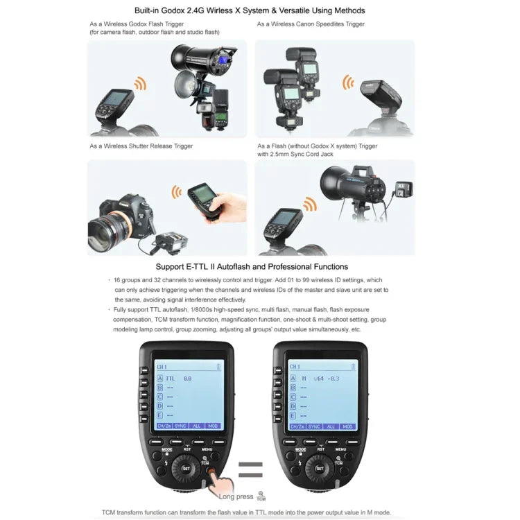 Godox Xpro-N TTL-Funkblitzauslöser für Nikon, Xpro-N für Nikon