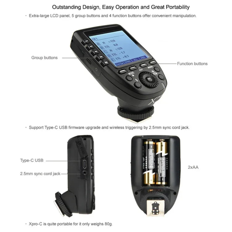 Godox Xpro-N TTL-Funkblitzauslöser für Nikon, Xpro-N für Nikon