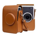 Vertikale Ganzkörper-Kameratasche aus PU-Leder mit Tragegurt für FUJIFILM instax mini Evo, passend für FUJIFILM instax mini Evo Vertikal