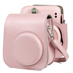 Vollfarbige Leder-Kameratasche mit Tragegurt für FUJIFILM Instax mini 11