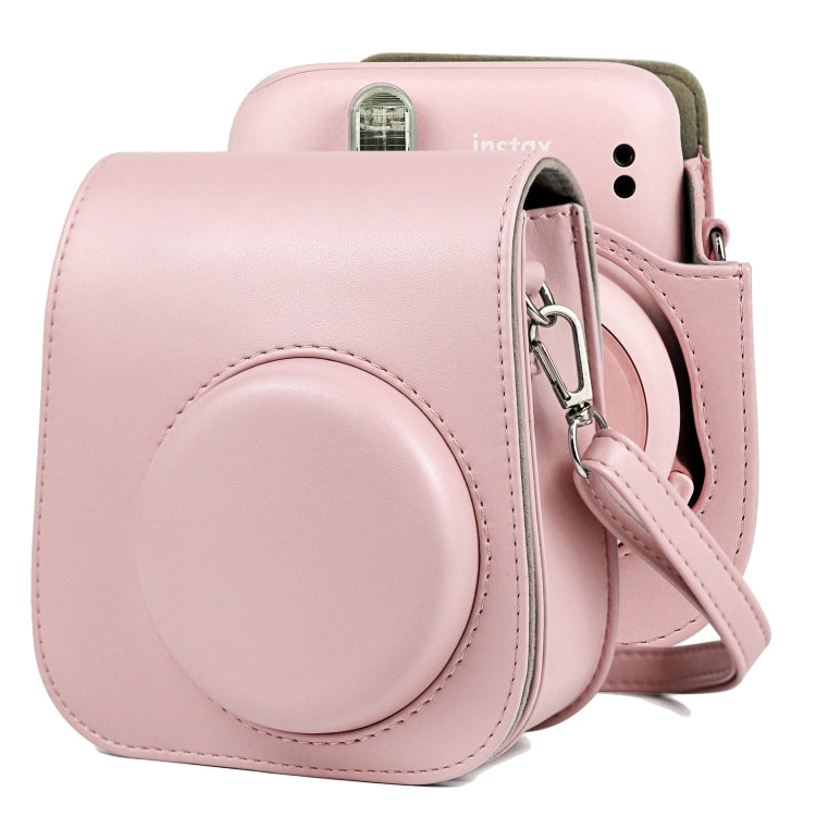 Vollfarbige Leder-Kameratasche mit Tragegurt für FUJIFILM Instax mini 11