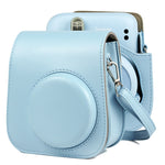 Vollfarbige Leder-Kameratasche mit Tragegurt für FUJIFILM Instax mini 11
