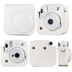Vollfarbige Leder-Kameratasche mit Tragegurt für FUJIFILM Instax mini 11