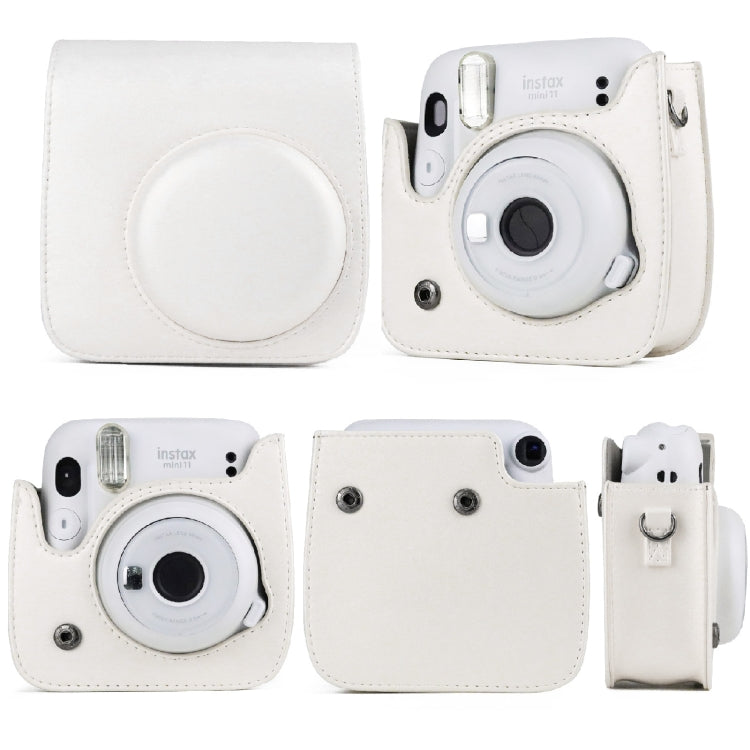 Vollfarbige Leder-Kameratasche mit Tragegurt für FUJIFILM Instax mini 11