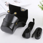 Full Body Camera PU Leather Case Bag with Strap for FUJIFILM X-T3, For FUJI X-T3