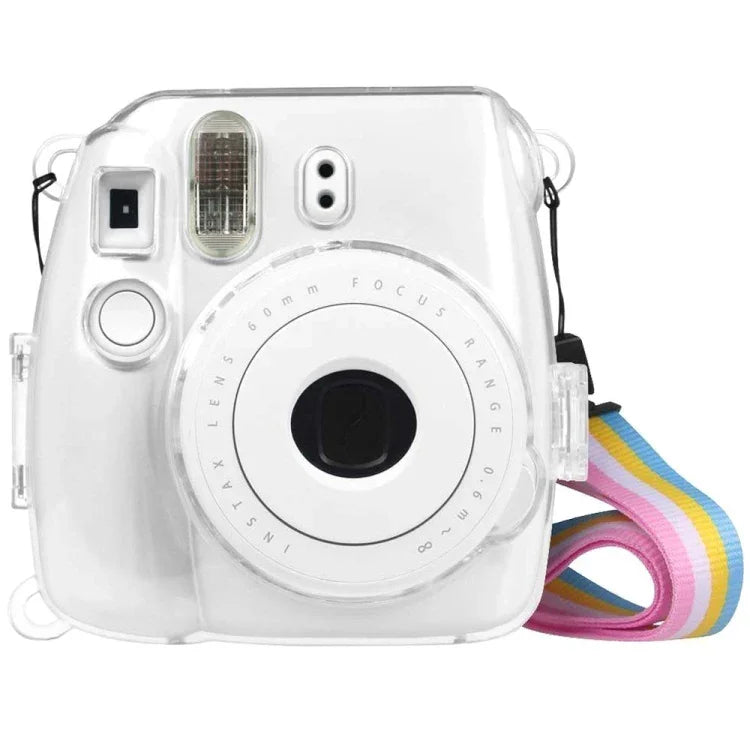 Schutzhülle aus Kristallglas mit Tragegurt für FUJIFILM instax mini 9 / mini 8+ / mini 8, für FUJIFILM instax mini 9