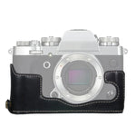 Halbtasche aus PU-Leder mit 1/4-Zoll-Gewinde für FUJIFILM X-T3/X-T2, für FUJIFILM X-T3