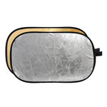 Godox FT01 2-in-1 Gold/Silber Ovaler Faltreflektor, Größe: 150 x 200 cm, 2 in 1 150 x 200 cm