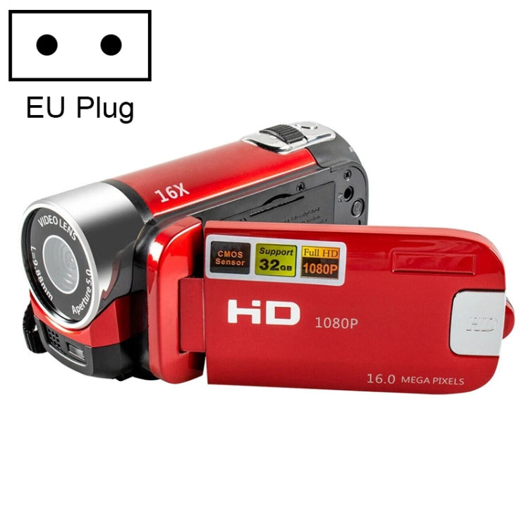 16-facher Digitalzoom, HD 16 Millionen Pixel, Heim- und Reise-DV-Kamera, EU-Stecker